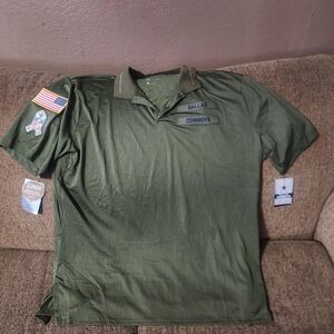 Men's (New) NFL Olive Dallas Cowboys Polo Shirt Sz.XXL